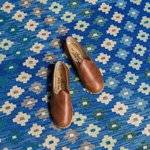 Sabah Fort Worth Loafer Womens 43 US 11 11.5 Brown Leather Shoes Boho Handmade